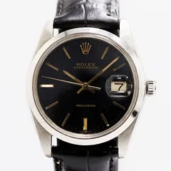 美品 稼働 ロレックス オイスターデイト プレシジョン 6694 3955313 手巻き ブラック文字盤 メンズ腕時計 0076120 4ERT ABC21512 KMTのサムネイル