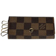 ルイ・ヴィトン Louis Vuitton ミュルティクレ 4 キーフック キーホルダー キーケース ダミエ ブラウン N62631 レディース 【中古】