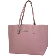 美品 COACH コーチ トートバッグ レザー ピンク A4可 通勤 お出かけ