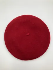 NICORON ニコロン ハンチング/ベレー帽 F レッド ウール・ニット ナイロン