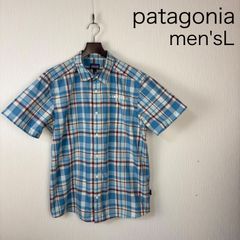 Patagonia Handwoven 半袖シャツ M インディゴブルー - メルカリ