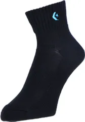 コンバース CONVERSE バスケット ニューアンクルソックス 靴下 くつ下 バスケ 試合 練習 ソックス ニューアンクル丈 JBAユニホーム規則対応 部活 トレーニング 新入部員 メンズ レディース  CB160069S 1924 ブラック×ターコイズ