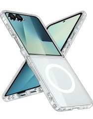 [MagSafe 대응·미군 규격] Holidi Galaxy Z Flip7 케이스 MagSafe 투명감 마그넷 탑재 미군 MIL 규격 전면 보호 무선 충전 황변 없음 갤럭시 Z Flip7 케이스 Magsimpl-Series 클리어