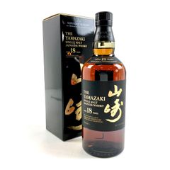サントリー 山崎 18年 シングルモルトウイスキー 箱付き 旧ボトル 獅子