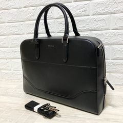 新品未使用タグ付】 ピエールカルダン シボ革 2way ボストンバッグ 黒