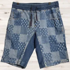 B1670 エレメント element ショートパンツ ハーフパンツ 短パン(M) 青 総柄 綿のサムネイル