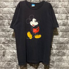 プレミアムフェード 80s Disney USA製 ミッキー マウス 墨黒 XL - メルカリ