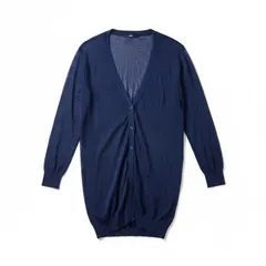 【タグ付き】ユニクロ UNIQLO カーディガン ロング 長袖 薄手 ネイビー Lサイズ 2025123100114のサムネイル