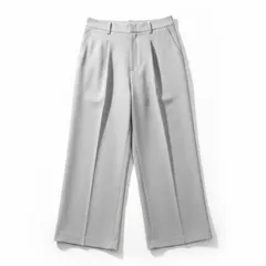 【タグ付き】ユニクロ UNIQLO パンツ ドレープワイドアンクルパンツ トロミ素材 水色系 Sサイズ 2026010200207