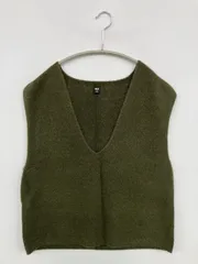 UNIQLO ユニクロ ベスト M カーキ 無地
