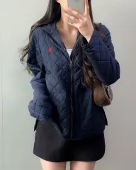 ポロラルフローレン ネイビー レッドポニー キルティング ジャケット