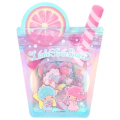 リトルツインスターズ 夏シール シールセット ドリンク オーロラホログラム加工 かわいい デコ サンリオ sanrio キャラクター