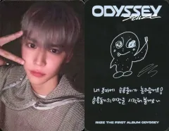 【中古】コレクションカード(男性) RIIZE/ウンソク(EUNSEOK)/裏面黒・印刷サイン・メッセージ入り/CD「ODYSSEY」(PACKAGE-EARTH Ver.)封入フォトカード