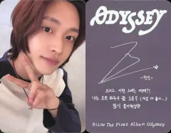 【中古】コレクションカード(男性) RIIZE/ウォンビン(WONBIN)/裏面グレー・印刷サイン・メッセージ入り/CD「ODYSSEY」(SUNLOVE Limited Edition Ver.)封入フォトカード