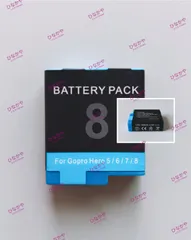 【新品】GoPro対応 Hero8 Hero7 Hero6 Hero5 バッテリーパック 電池パック AHDBT-801 3.85V 1680mAh 1個のサムネイル