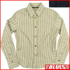 Paul Smith ポールスミス シャツ L ストライプ ブラックラベル 長袖 古着 メンズ ボタンシャツサイズL一覧←SEULB屋着古← NS699