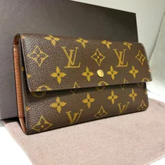 a8 ポルト トレゾール　ポルトフォイユ インターナショナル　旧型　ルイ ヴィトン Louis Vuitton　3つ 三つ 折り　フラップ ボタン 式　長 財布　ロング ウォレット　モノグラム