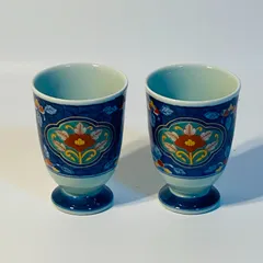 有田焼 聖山 湯呑 2客セット 茶器 和柄 花柄 お茶 茶道 湯吞み 湯飲 送料込み フォロー割 クーポンご利用可能 お値引き交渉可能 一点限り