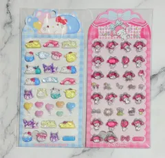 新品　2枚セット マイメロディ サンリオキャラクターズ ウォーターインぷっくりシール