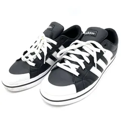 アディダス スニーカー 27cm ブラバダスケート FW2888 黒 白 メンズ 靴 中古 adidas BRAVADASKATE 紐靴 ローカット カジュアル ストリート スポーツ cloudfoam インソール 運動靴 通学 通勤 仕事