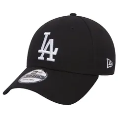 New Era キャップ 940 9FORTY アジャスター付 フリーサイズ LA コットン 綿 野球帽 帽子 メンズ レディース ジェンダーフリー (ブラック/ホワイト) [並行輸入品]