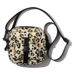 KiU ショルダーバッグ 600D スクエア ポーチ レオパード パターン はっ水 防汚 K173-210