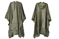 ミリタリー ナイロンポンチョ レインコート 雨具 カッパ 合羽 オリーブドラブ OD 緑