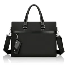 [TRMF] ビジネスバッグ メンズ ブリーフケース 就活 ハンドバッグ 2way 大容量 14インチPC対応 A4対応 オックスフォード生地 撥水 耐摩擦 ショルダーかけ 出張 仕事 通勤 リクルートバッグ ブラック