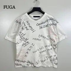 FUGA y2k style graphic Tee 46 M FG18-A12 フーガ 落書き グラフィック プリント 半袖Tシャツ 平成 お兄系のサムネイル