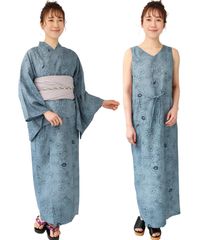 sousou 麻 ゆかたみたて菊&高島縮ジバンセット - メルカリ