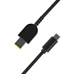 Dalugo NEC向け Lavie用 ノートパソコン 充電ケーブル 65W 45W USB-C PD対応 20V専用 パソコン 電源ケーブ ル Type-C to 角型11.0×4.0mm ナイロン編み PD トリガーケーブル ThinkPad用 Lavie