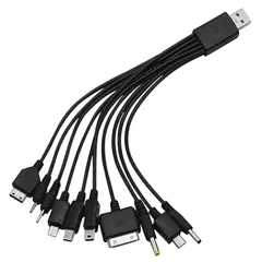 USB 1 対 10 携帯電話ユニバーサル充電ケーブル/デバイス多機能丸頭 10-in-1 充電ケーブル typec 電源コード 小型家電充電ケーブル 電気スタンド充電ケーブル オーディオ充電ケーブル 電子充電ケーブル 丸頭充電ケーブル 特殊充電ケーブル ゲー