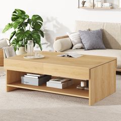 IKEA イケア ホルメルド コーヒーテーブル オーク調 - メルカリ