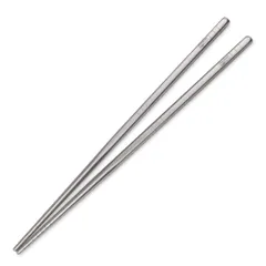 TITECOUGO 超軽量チタン箸アウトドア箸キャンピング箸 23cm Titanium Chopsticks スクエア キャンプ BBQ 角箸 菜箸 角型 滑り止め 携帯箸 サンドブラスト 中空構造 食洗機対応 ペア Camping 1膳 箸袋付きのサムネイル