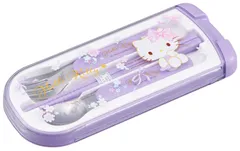 OSK 引フタ トリオセット 箸 16.5cm スプーン フォーク 日本製 食洗機対応 ハローキティ リボン CT-20
