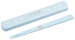 オーエスケー 引フタ箸箱セット（19.5cm） シマエナガ HS-16 ライトブルーのサムネイル