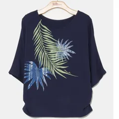 マウナロア　パームリーフドルマンＴＯＰ　ネイビーのサムネイル