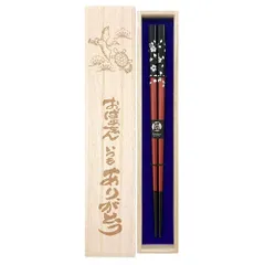 箸 【食洗 銀桜花（赤）】 デザイン桐箱・ラッピング付き 食洗 食洗対応 おばあちゃん ばあちゃん ばあば 祖母 プレゼント ギフト 誕生日 誕生日プレゼント 敬老の日 敬老 けいろう 長寿 長寿祝い 内祝い 初任給 はし お箸 【Ｊ】のサムネイル