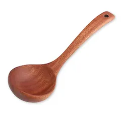 J-kitchens 木製 お玉 鳥檀木 24.7x7.6cm