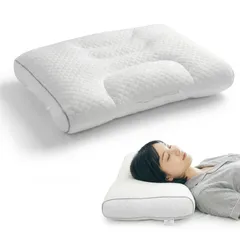 枕 低反発 まくら 高さ調整 【首＆頭部2ヵ所別々に調整可能】 低め 高め 柔らかい わた枕 仰向け寝 横向き寝 洗える プレゼント 大きめ 子ども 学生 男性 女性 来客用 pillow ホワイト 40 60