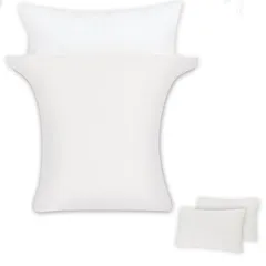 【超ソフト・弾力UP】のびのび枕カバー２枚組 43x63cm～50x70cm枕適用 まくらカバー ピローケース 封筒式 3Dストレッチ Ｔシャツ素材 綿タッチ さらさら肌触り 抗菌防臭 吸汗速乾 伸縮オールシーズン 丸洗い 白い