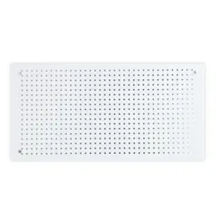 有孔ボード 幅30cm 幅60cm W60×H30×D0.08cm パンチングボード 白 ペグボード スチール製 マグネット対応 卓上収納 壁掛け パーテーション スチールラック ホワイトのサムネイル
