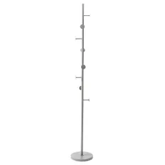 パレットライフ ハンガーラック ポールハンガー 高さ177cm 見せる収納 グレー ライトグレー スリム 頑丈 収納 シンプル 魅せる収納 スチール 子ども部屋 子供部屋 リビング 玄関 寝室 ベッドルーム 軽量 軽い フック コートハンガー モダン モノトーのサムネイル
