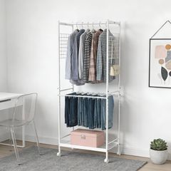 生産終了品】IKEA ニッケビー NIKKEBY ハンガーラック収納 - メルカリ