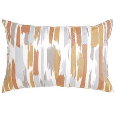 メリーナイト 枕カバー フロムプラス 「ソイル」 約43×63cm 日本製 綿100% 天然素材 ファスナー式 枕が入れやすい 簡単 吸水性、保湿性に優れている オールシーズン使える ストライプ柄 家庭で洗濯 清潔 衛生 FMP661511-11