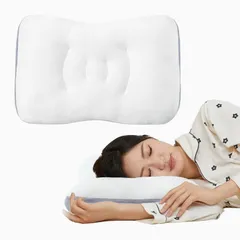 CozySleep 枕 低反発 まくら 低め 5cm 低い枕 子ども枕 首肩フィット 【首や肩の負担を減らし】 わた枕 柔らかい 首が痛くならない 安眠枕 快眠枕 学生枕 来客用 寝返り 横向き寝 仰向け寝 うつ伏せ寝 体圧分散 大きい 洗える 通気性 43x