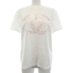 CHANEL ココマーク 花柄 半袖Tシャツ ホワイト 34 - メルカリ