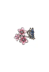 [アナスイ] 夜桜と蝶モチーフ リング SAMR0776L XV