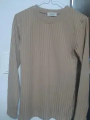 ベージュ ゴージ Tシャツ ブラウス F M