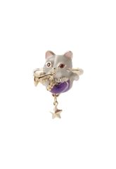 ANNA SUI アナスイ 黒猫 蝶モチーフ リング キャット 猫 指輪 - メルカリ